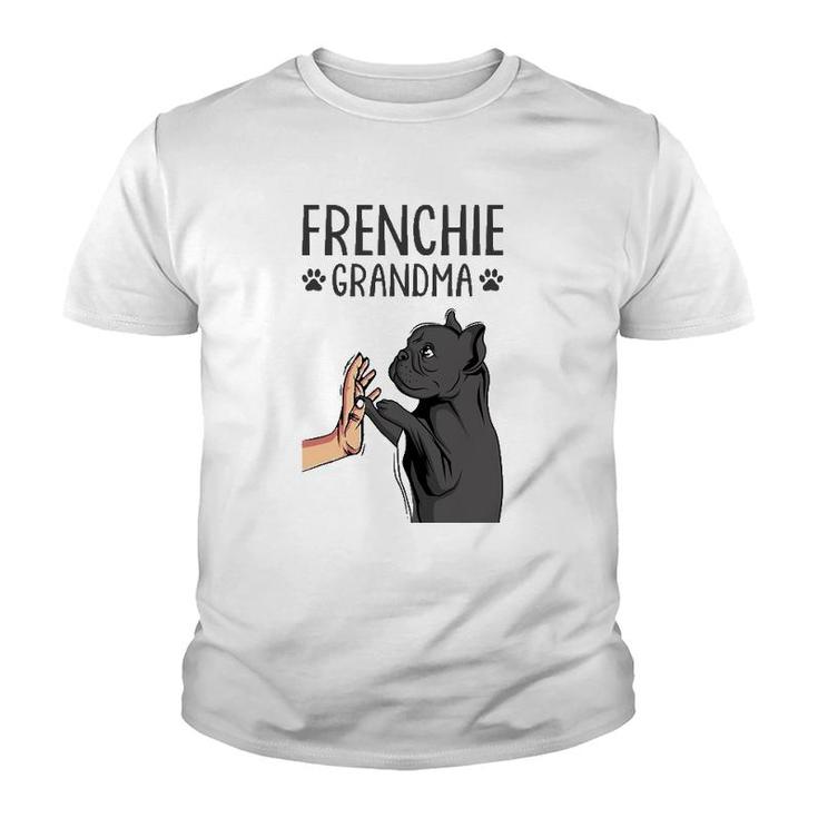 French Bulldog Grandma Frenchie Dog Lover Womens Youth T-shirt
