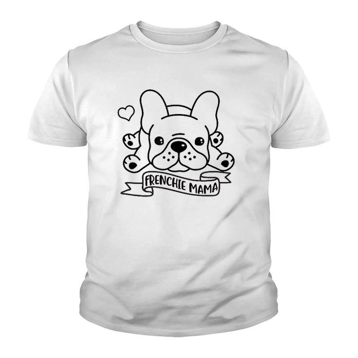 Frenchie Mama Cute French Bulldog Youth T-shirt