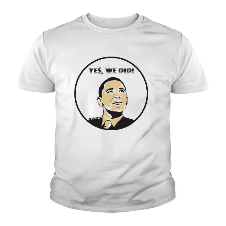 From Yes We Can To Yes We Did Obama Youth T-shirt