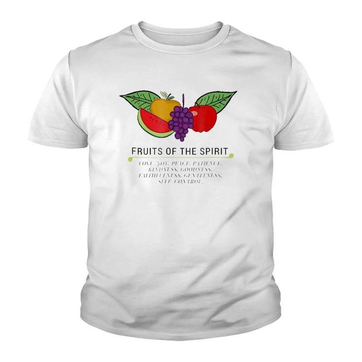 Fruits Of The Spirit- Inspirational Christian Youth T-shirt