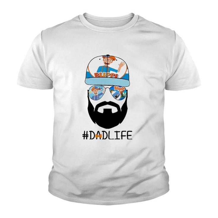 Funny Blippis Bearded Dad Family Lover For Men Women Kids Youth T-shirt
