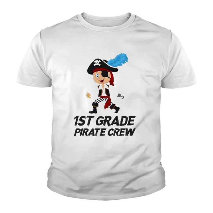 Funny Cute 1St Grade Pirate Halloween Youth T-shirt