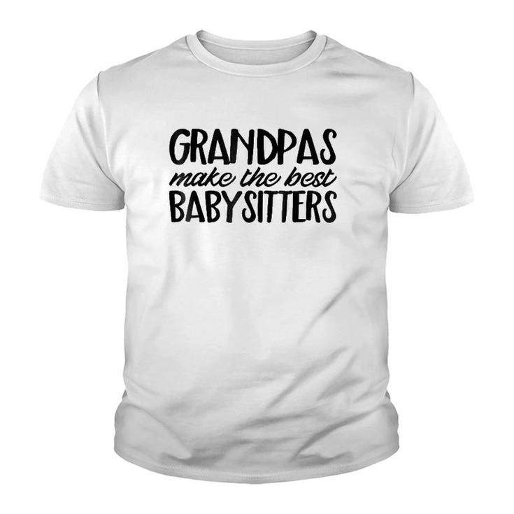 Funny Grandpa Dad  Best Babysitter Cute Family Gift Youth T-shirt