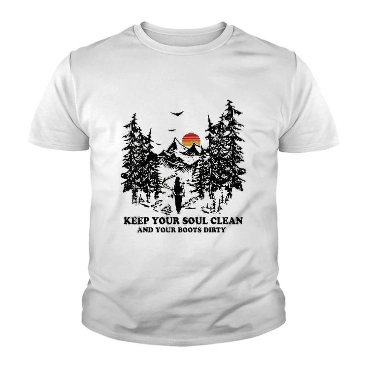 Funny Hiking Hiker Gift Youth T-shirt