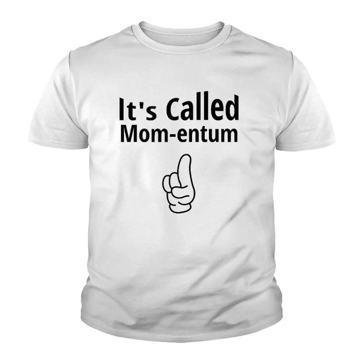 Funny Science Pun Momentum Love Mom Vintage Tee Youth T-shirt