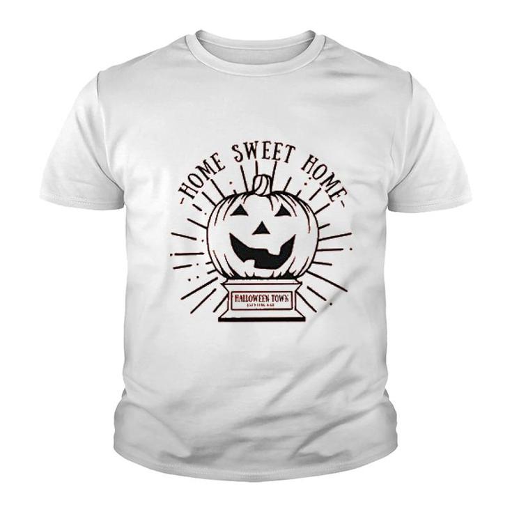 Funny Sweet Home Pumpkin Graphic Youth T-shirt