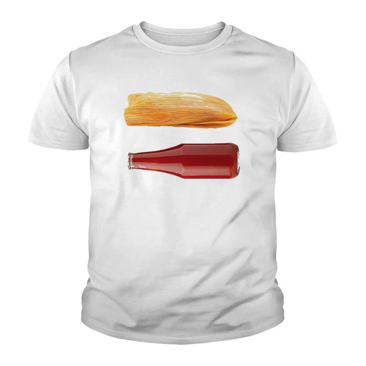 Funny Tamales And Ketchupfor Dad On Father's Day Youth T-shirt