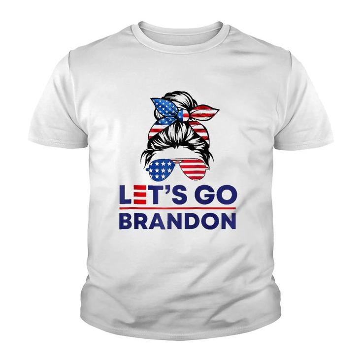 Funny TRump BIden Tee Let's Go Brandon Letsgobrandon 2021 Raglan Baseball Tee Youth T-shirt