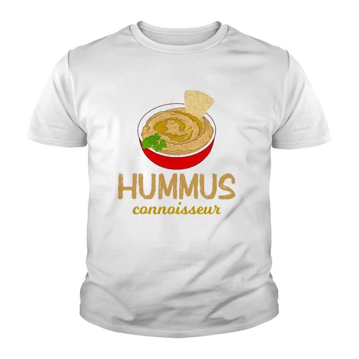 Funny Vegan Chickpea Pita Hummus Connoisseur Youth T-shirt