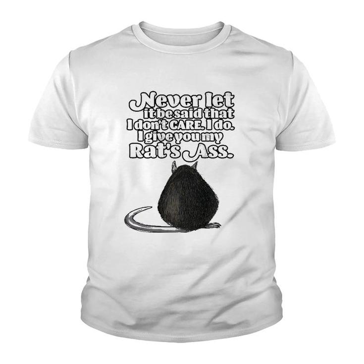 Funny Vintage Saying About A Rat's Ass Gift For Dad Grandpa Youth T-shirt
