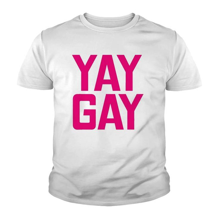 Gay Pride Parade Rainbow Yay Gay Youth T-shirt