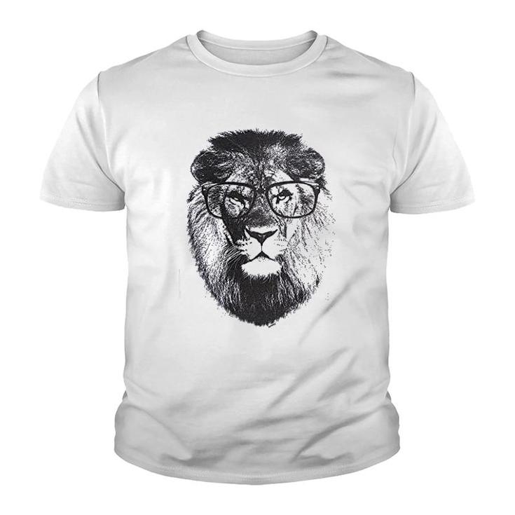 Geek Lion King Of Jungle Youth T-shirt