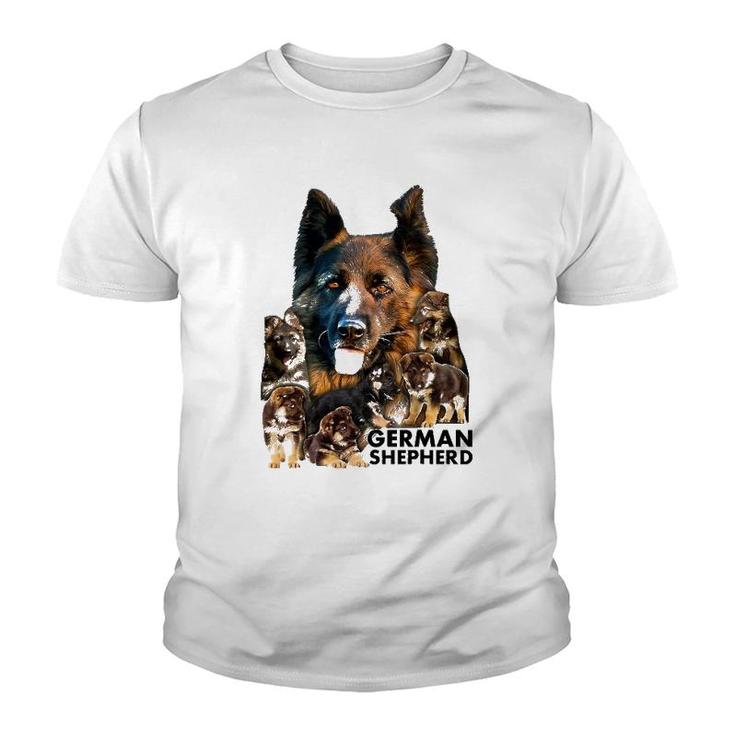 German Shepherd Family Dogs Tee  Gifts Youth T-shirt