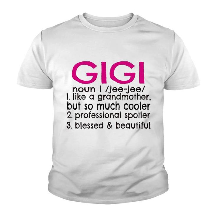 Gigi Definition Canvas Tote Bag Grandma Gift Youth T-shirt