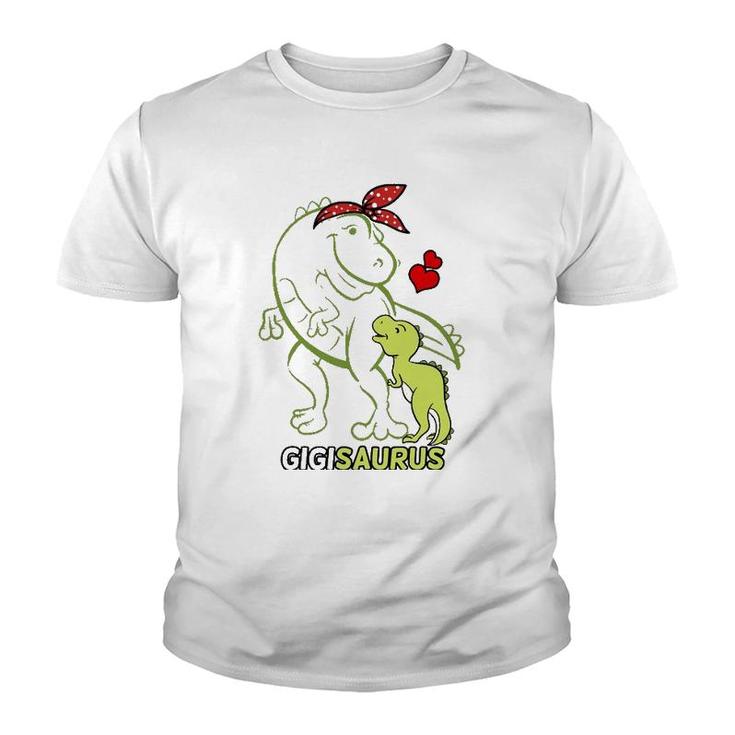 Gigisaurus Gigi Tyrannosaurus Dinosaur Baby Mother's Day Youth T-shirt