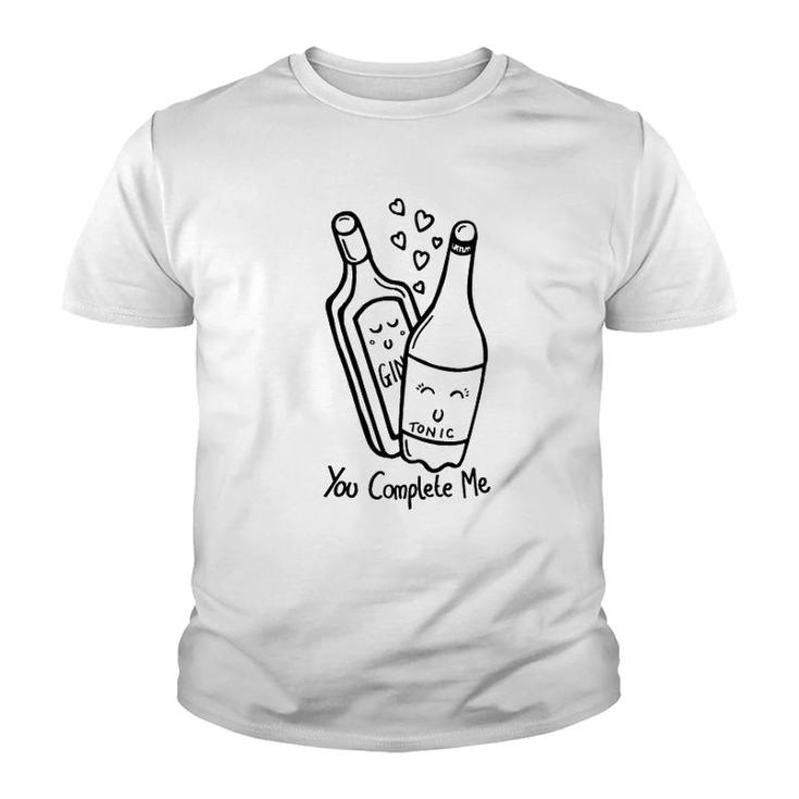 Gin And Tonic You Complete Me Youth T-shirt