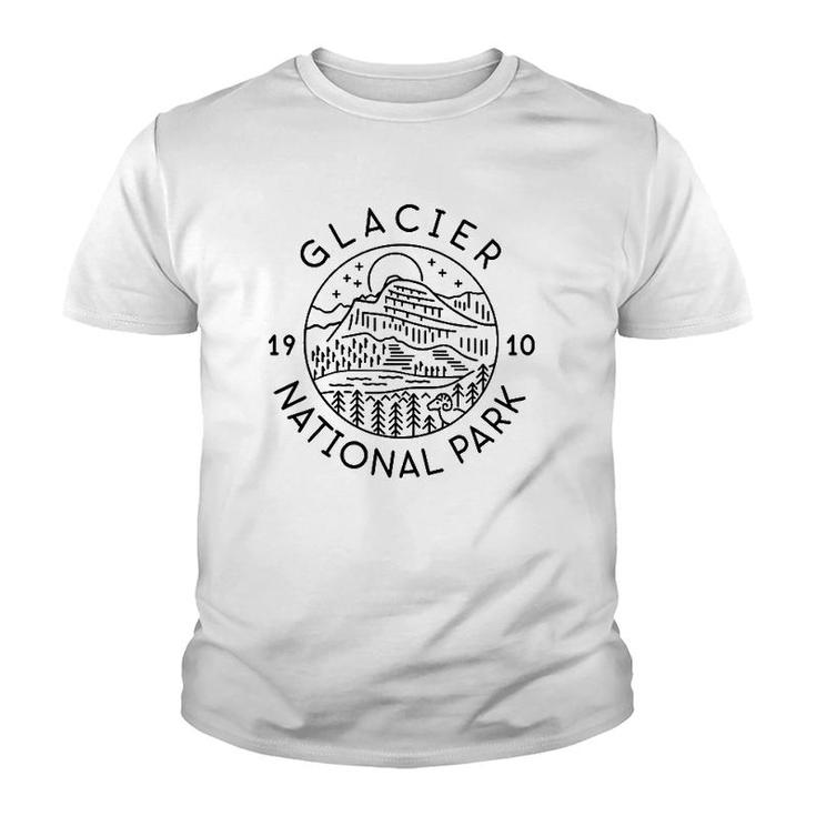 Glacier National Park 1910 Montana Gift Youth T-shirt