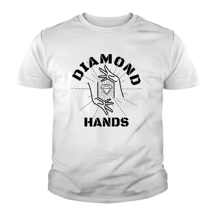 Gme Diamond Hands Autist Stonk Market Tendie Stock Raglan Baseball Tee Youth T-shirt