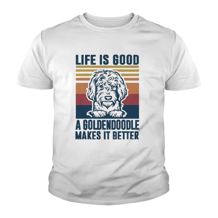 Goldendoodle Gifts For Women Men Dog Dad Mom Goldendoodle  Youth T-shirt