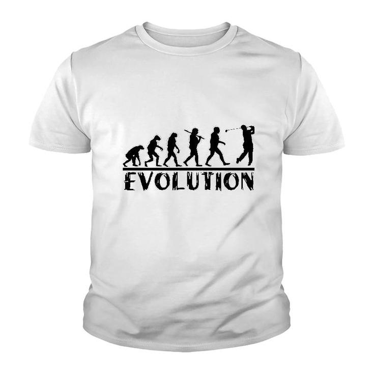 Golf Evolution Funny Youth T-shirt