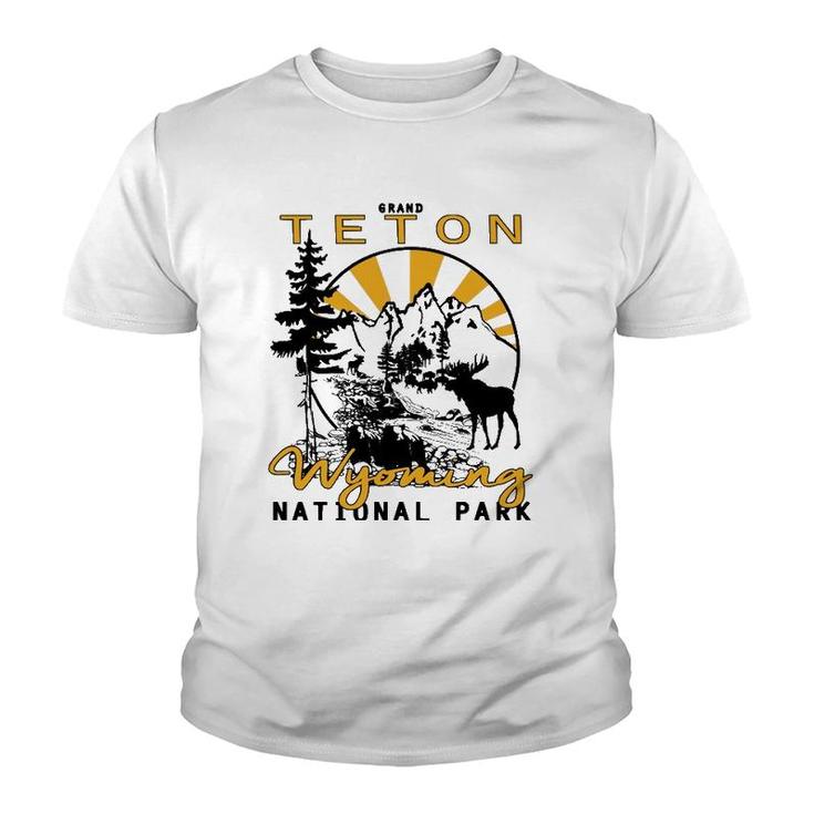 Grand Teton National Park Jackson Hole Wyoming Keepsake Youth T-shirt