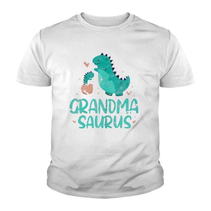 Grandmasaurus Grandma Saurus Dinosaur Funny Grandmother Youth T-shirt