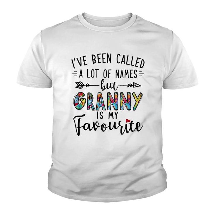 Granny Is My Favourite Name Youth T-shirt