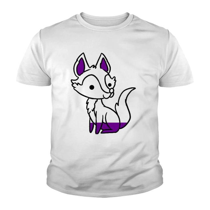 Graysexual Pride Fox Lover Gift Youth T-shirt