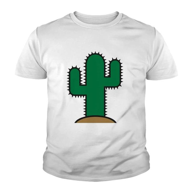 Green Cactus  Vintage Youth T-shirt