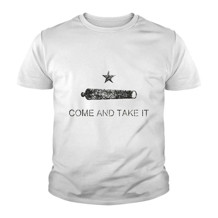 Grungy Texas Come And Take It Flag Youth T-shirt
