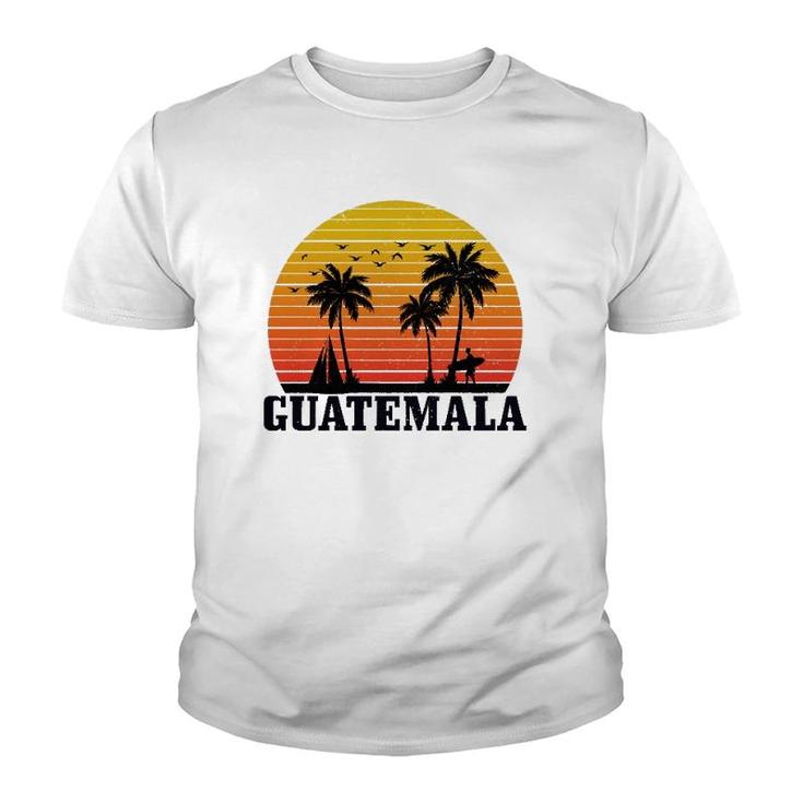 Guatemala Surfer Vintage Surf Surfing Guatemalan Souvenir  Youth T-shirt