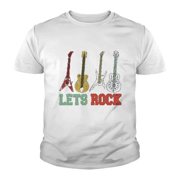 Guitar Lets Rock Youth T-shirt