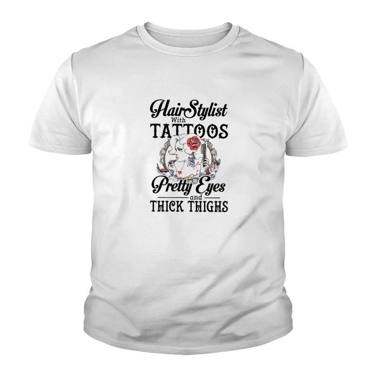 Hairstylist With Tattoos Youth T-shirt