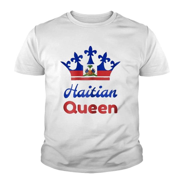 Haitian Queen Womens'  Perfect Haiti Crown Flag Gift Youth T-shirt