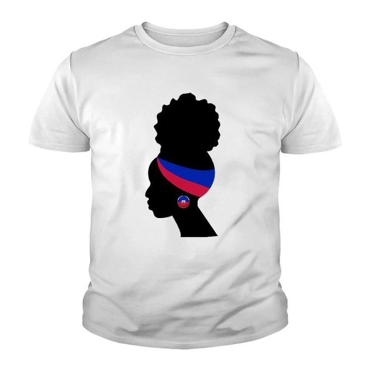 Haitian Woman Silhouette  Gift Youth T-shirt