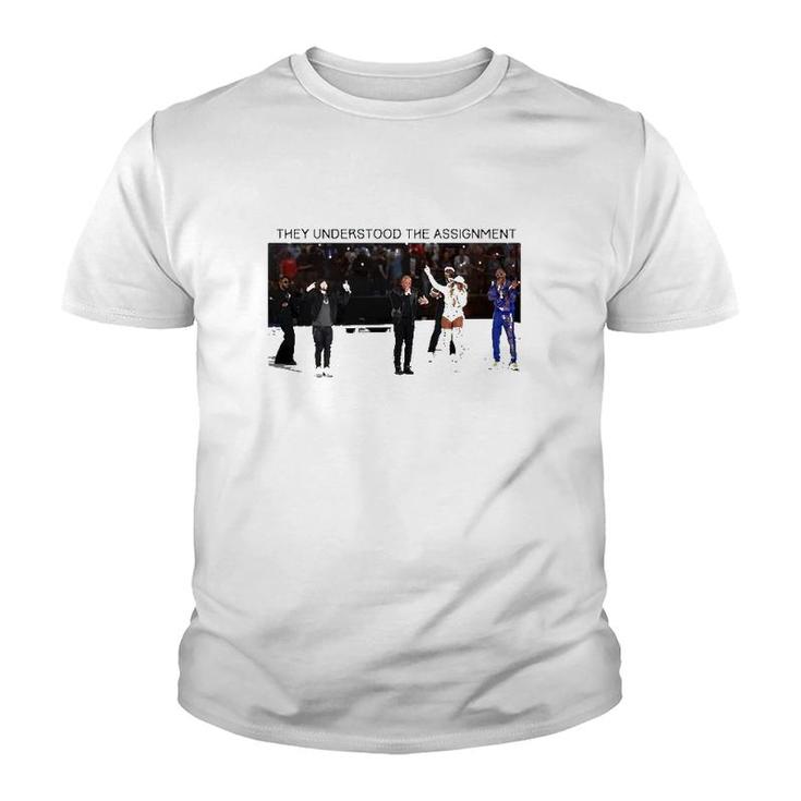 Halftime Show They Understood The Assignment Youth T-shirt