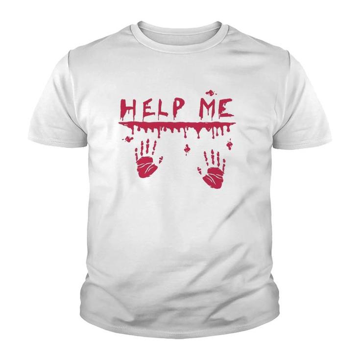 Halloween - Bloody Hands Blood Splatter Costume Zombie  Youth T-shirt