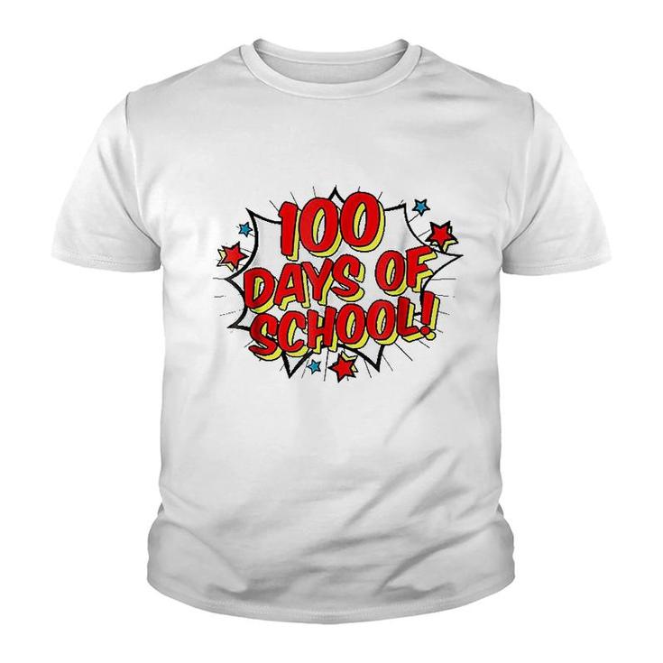 Happy 100th 100 Days Of School Youth T-shirt