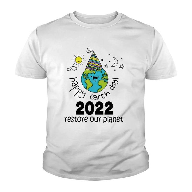 Happy Earth Day 2022 Conservation Youth T-shirt