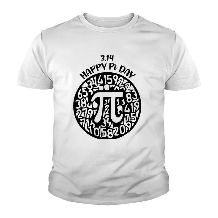 Happy Pi Day Mathematics Math Teacher Pi 314 Pi Day & Math Youth T-shirt