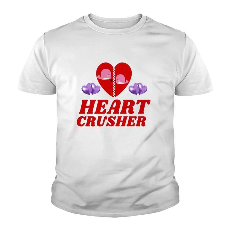 Happy Valentine's Day Heart Valentine White Romantic Youth T-shirt