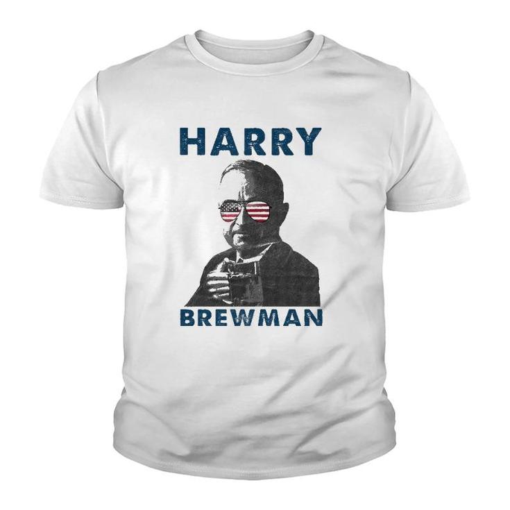 Harry Brewman 4Th Of July Drunk President Truman Funny Youth T-shirt