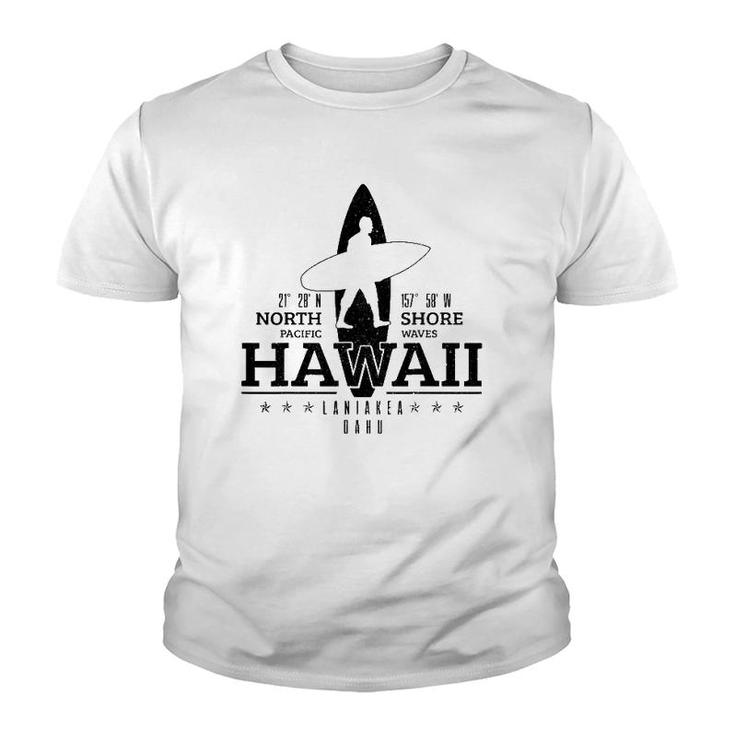 Hawaii Surfing Oahu Beach North Shore Surf Surfer Gift Youth T-shirt