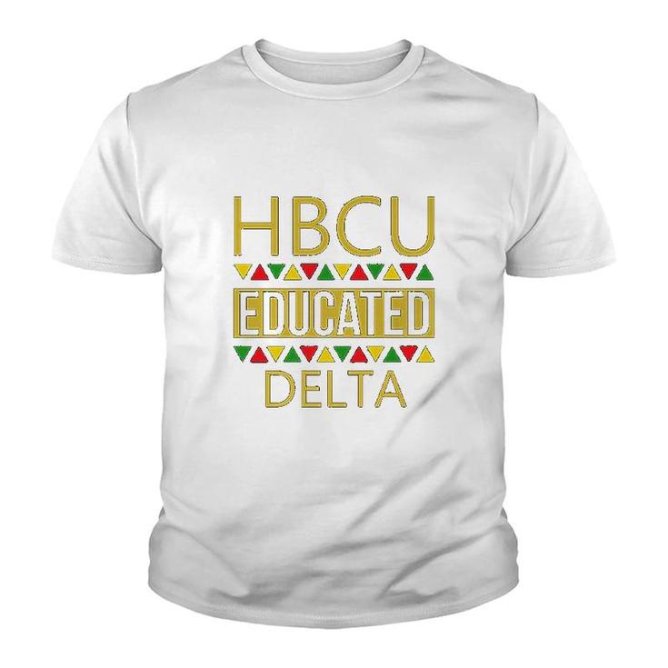 Hbcu Women Hbcu Educated Delta Youth T-shirt
