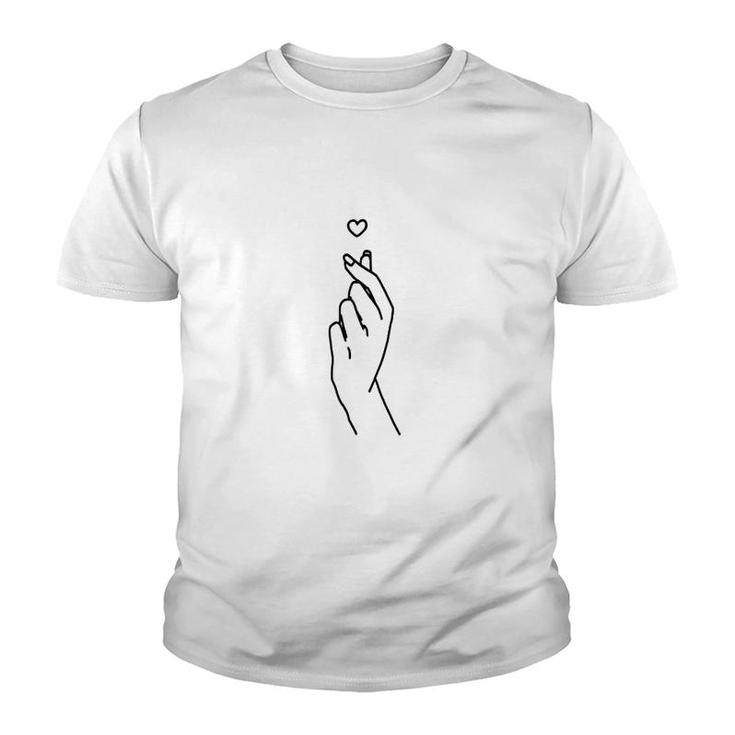 Heart Hand Sign Youth T-shirt