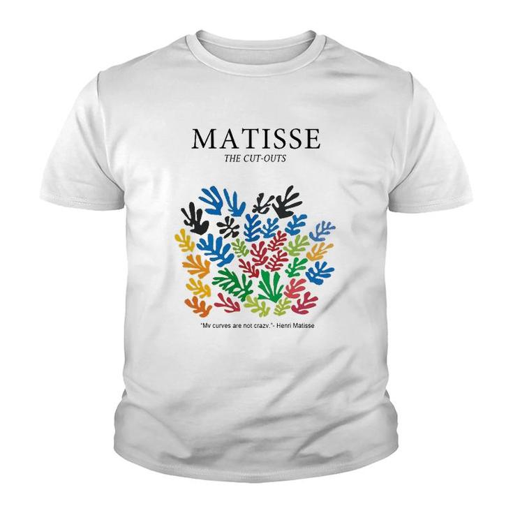 Henri Matisse Cut Outs Artwork Youth T-shirt