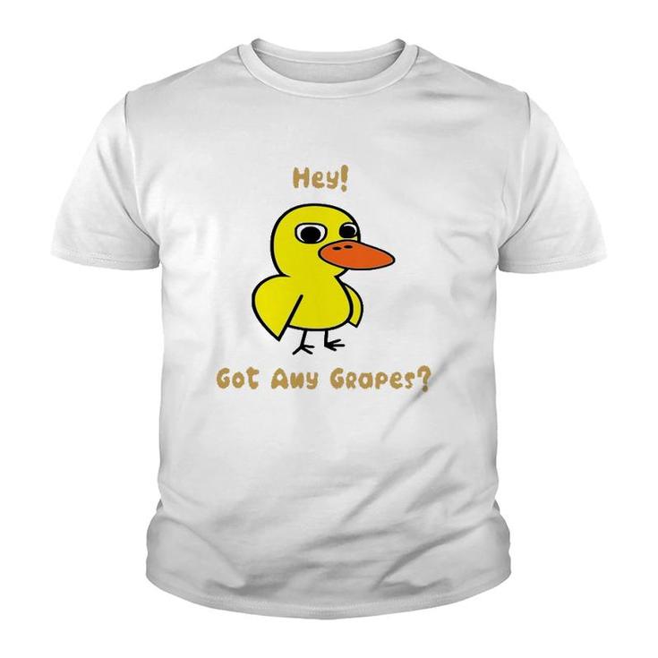 Hey Got Any Grapes Funny Duck Youth T-shirt