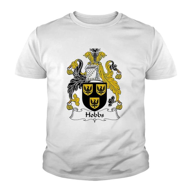 Hobbs Coat Of Arms - Family Crest Youth T-shirt