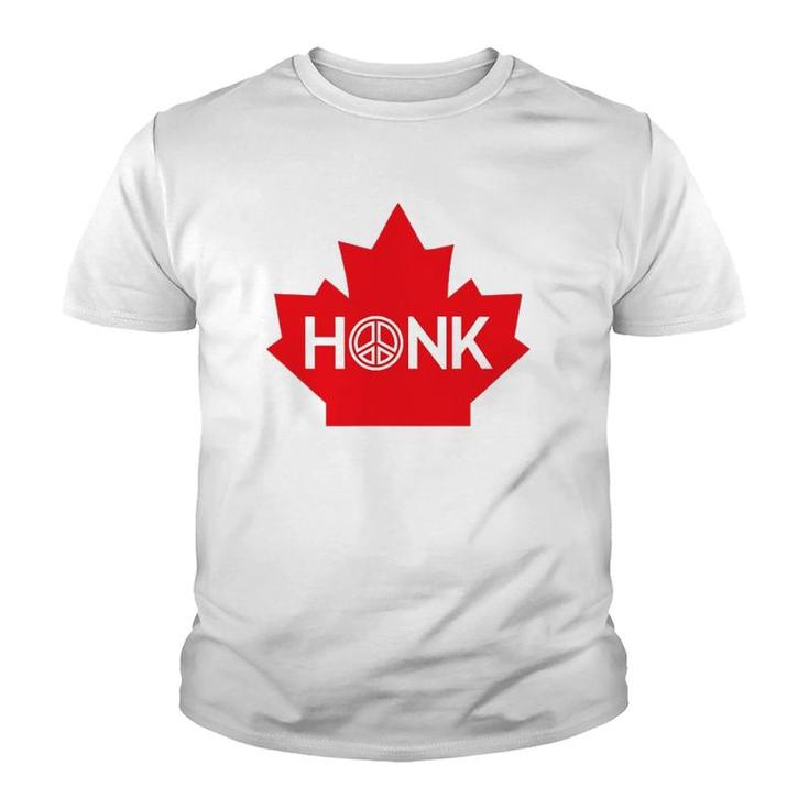 Honk For Canada Honk For Peace Youth T-shirt
