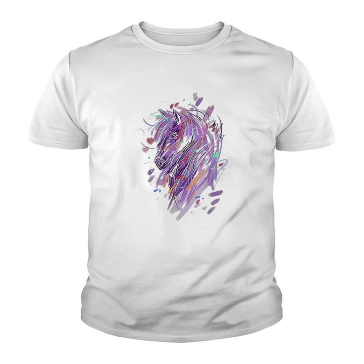 Horse Horseback Riding Horse Lover Youth T-shirt